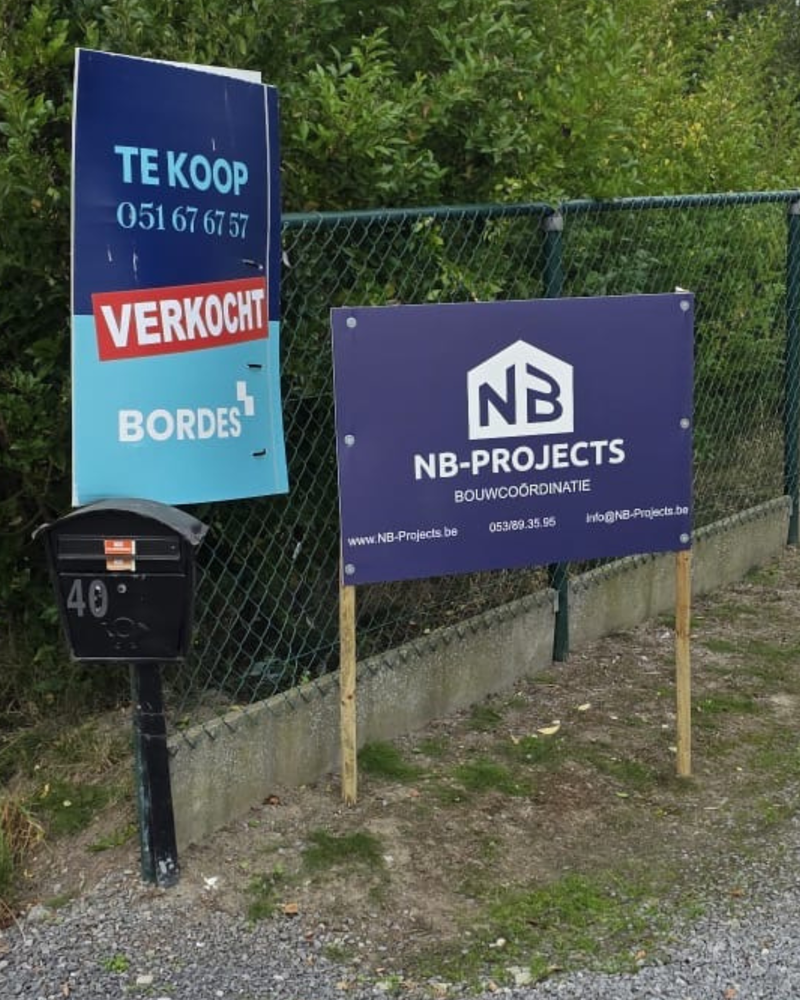 Een nieuwbouw dat gebouwd wordt door NB-Projects